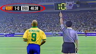 O JOGO ESTAVA 1 A 0, ATÉ QUE RONALDO FÊNOMENO SAIU DO BANCO E FEZ ISSO!