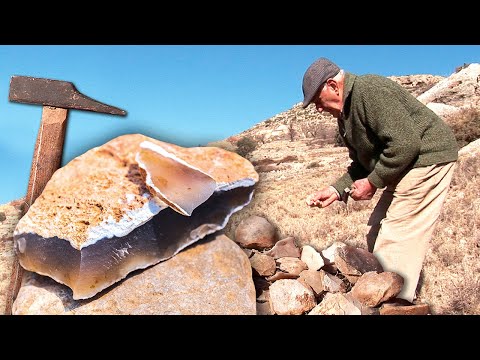 Der Feuerstein. Suchen Sie nach diesem alten Stein und stellen Sie daraus Dreschmaschinen her