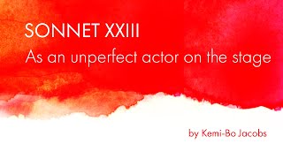Sonnet 23 | Kemi-Bo Jacobs | Sonnets in Solitude video