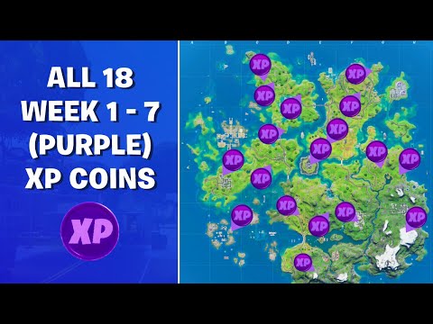 All 18 Purple XP Coin Locations in Fortnite Chapter 2 Season 3 (Week 1 to Week 7)