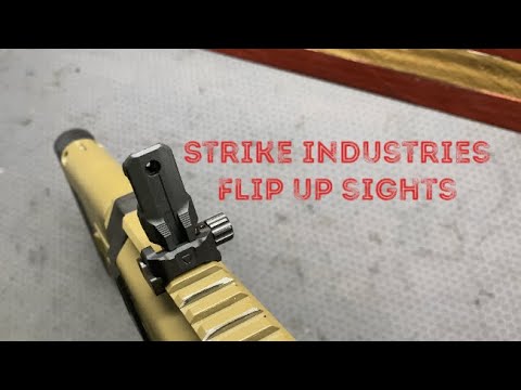 Strike Industries flip up sights
