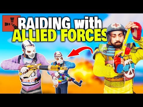 Raiding my Rich Neighbors with the help of ALLIED Forces! - Rust Solo Survival Part 2