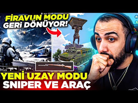 FİRAVUN MODU GERİ DÖNÜYOR! YENİ UZAY MODU, SNIPER VE YENİ UZMANLIK BECERİLERİ EFSANE | PUBG Mobile