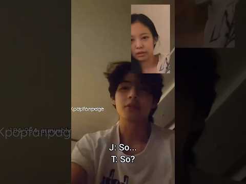 Jennie on video call with Taehyung (V) 😍👀🤯🫣 #jennie #taehyung #bts #taennie #blackpink #shorts #kpop