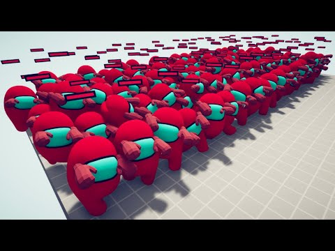 100x BOXER AMONG US vs God Units - Totally Accurate Battle Simulator TABS