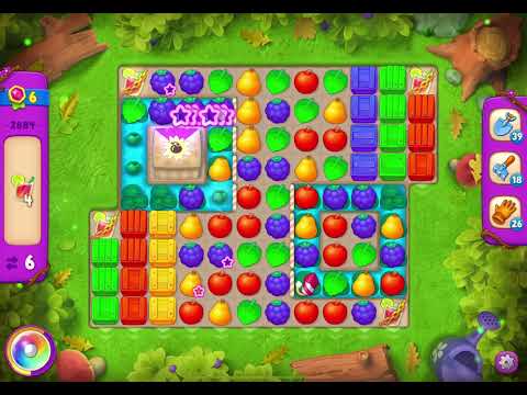 GardenScapes Level 2884 no boosters (16 moves)