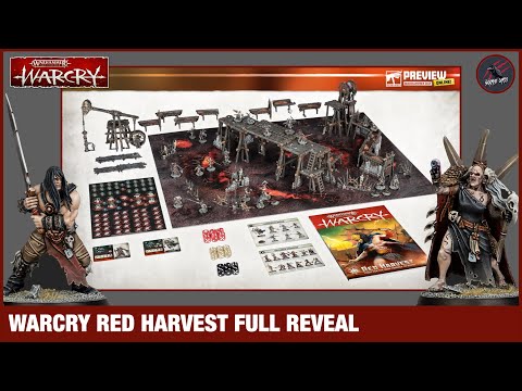 WARCRY RED HARVEST FULL REVEAL - Two New Warbands, Terrain, Book, Board, Tokens & More!