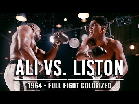 Cassius Clay (Muhammad Ali) vs. Sonny Liston I  (25.02.1964) - Colorized | "I Shook Up the World!"