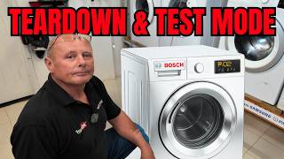 How to Dismantle a Bosch Washing Machine and Enter Diagnostic Mode | Spare Parts Teardown | Series 4&6