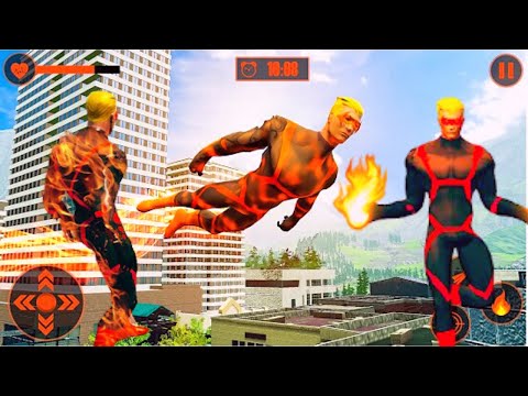 Flying Iron Rope Hero Vice City Gangster Crime Battle Super Iron Hero City Walkthrough Android Game
