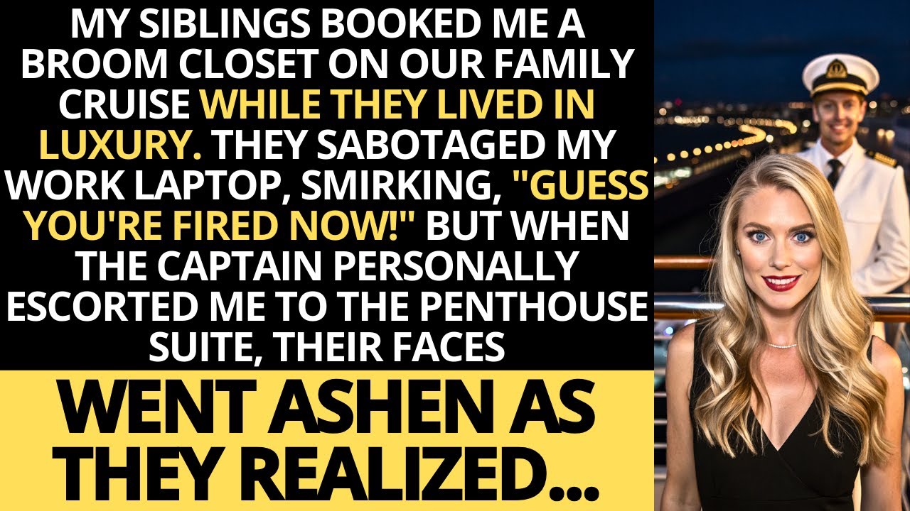 Sabotaged on a Cruise, but the Captain Escorted Me to the Penthouse