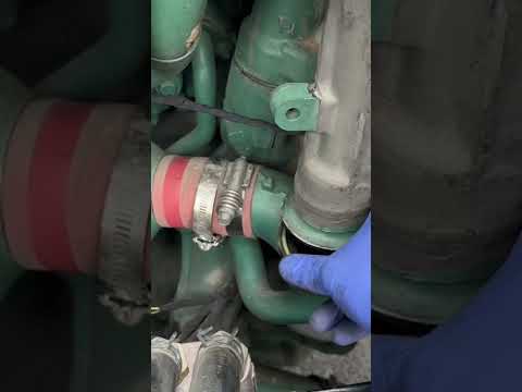 How to check EGR cooler for leaks on Volvo Mack semi truck