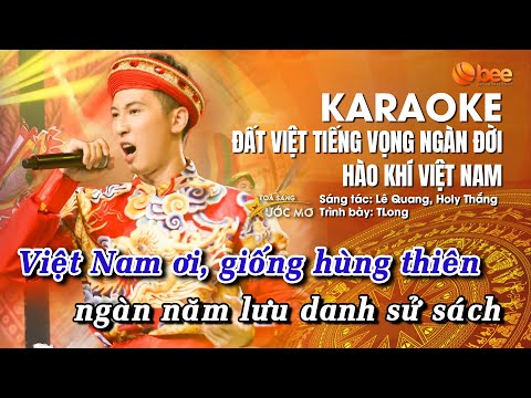 [KARAOKE/BEAT Chuẩn] Mashup Đất Việt Tiếng Vọng Ngàn Đời, Hào Khí Việt Nam - TLong | TỎA SÁNG ƯỚC MƠ