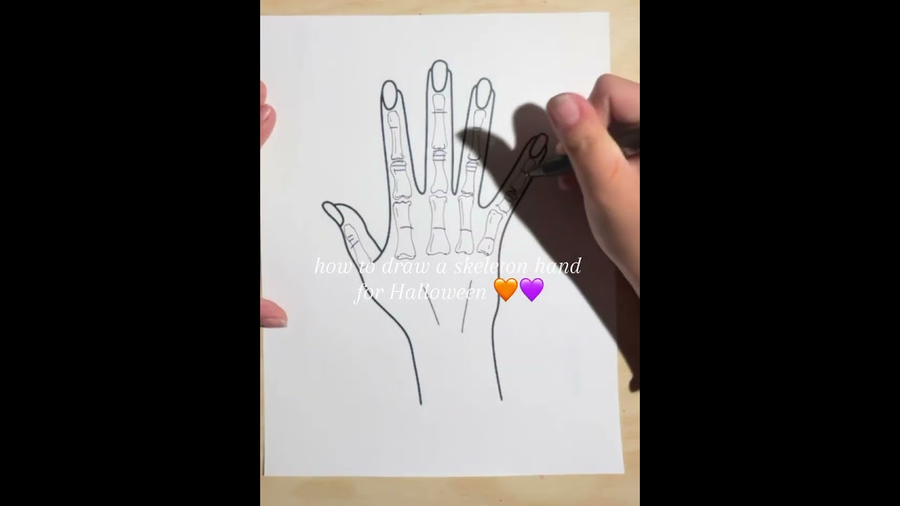 Skeleton hand #art #tutorial #halloween #costume #skeleton
