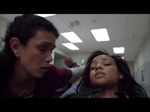 Teen Wolf 3x01 Isaac and Braeden at hospital she ask Melissa for Scott McCall.