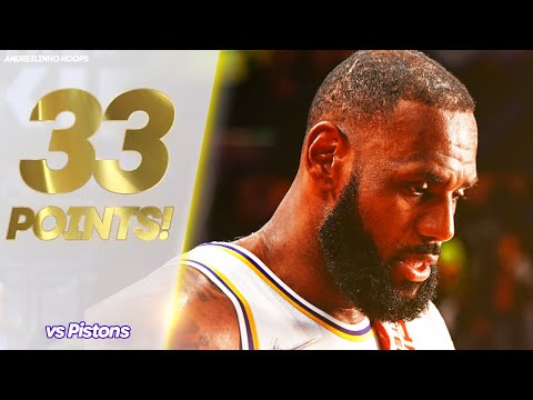 LeBron James 33 POINTS vs Pistons! ● Full Highlights ● 28.11.21 ● 60 FPS