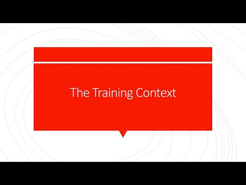 Training & Development - Training Context - Introduction