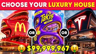 Would You Rather - Build Your Billionaire Dream Mansion 🏰🎉🌈🤑 Daily Quiz
