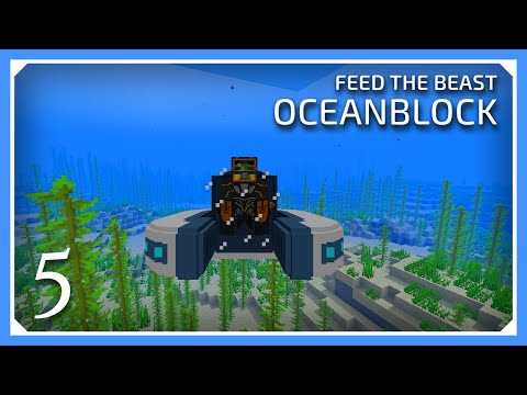 FTB OceanBlock Modpack | Seamoth & End Painting! | E05 | 1.16.5 Skyblock Modpack