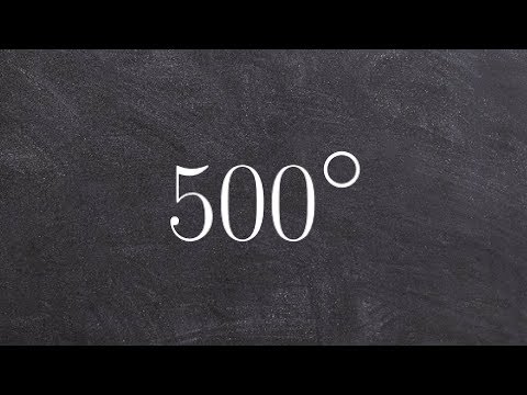How to determine two coterminal angles when above 360 degrees