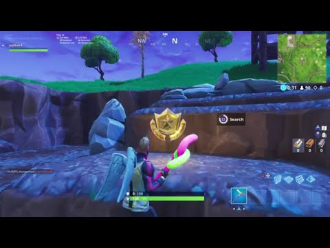 Fortnite Battle Royale - Week 1 Secret Battlestar Location (Season 5 Road Trip Challenges)