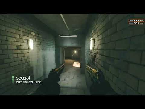 CSGO Movistar Riders sausol 4 Kills Dual Berettas HS vs SAW Overpass ESL Pro League S17