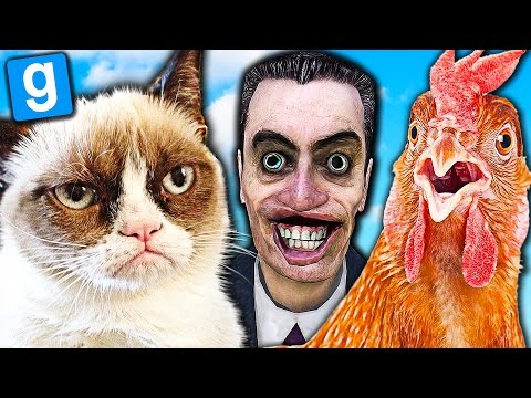ANIMALES RETRASADOS EN EL ZOO MÁS DIVERTIDO | Garry's Mod Prop hunt