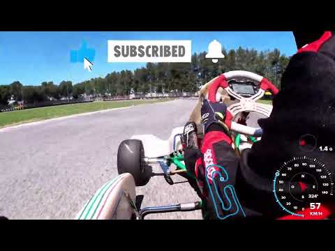 Corridonia: onboard racing kart at Cogis Kart. Test pre-gara Coppa Italia OKN 2023