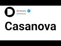 Casanova Meaning In English