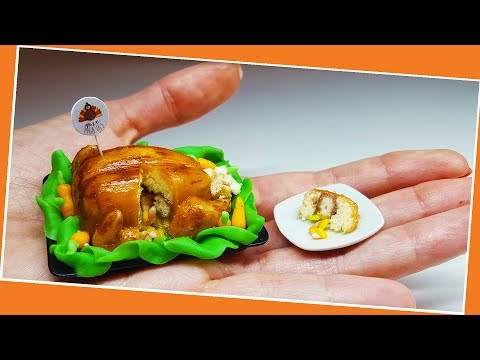 Mini thanksgiving Turkey Cake / Miniature cooking / Mini Food / Jenny's mini cooking/ 食べれるミニチュア