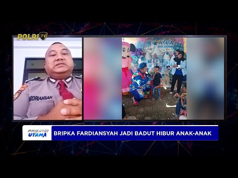 LIVE - BRIPKA FARDIANSYAH POLISI BERKOSTUM BADUT HIBUR ANAK-ANAK