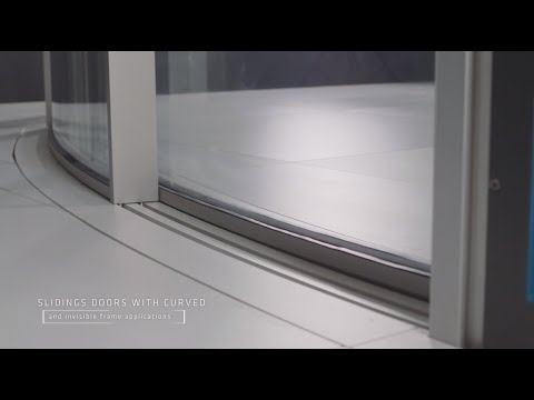 Curved sliding doors