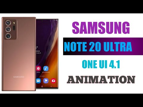 Samsung Note 20 Ultra: Samsung One Ui 4.1 Animation... #note20ultra #oneui4.1 #samsung