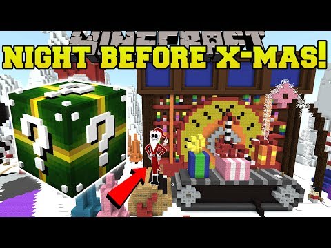 Minecraft: NIGHTMARE BEFORE CHRISTMAS HUNGER GAMES - Lucky Block Mod - Modded Mini-Game