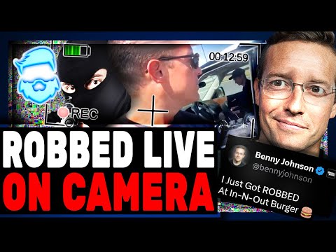 Benny Johnson ROBBED Live On Camera At In-N-Out Burger While Ironically Covering Rising Crime!