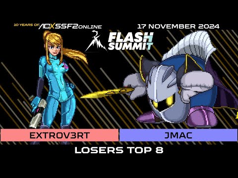 Extrov3rt (Zero Suit Samus) vs Jmac (Meta Knight) - Losers Top 8 - Flash Summit 7