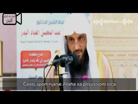 Kako da te Allah zavoli │šejh Abdurrezak el Bedr