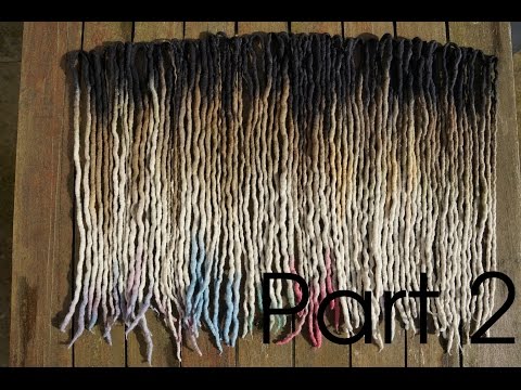 How to make dreads from wool roving | Part 2 | german