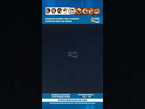 Morador afirma ter flagrado OVNIs em praia de Penha