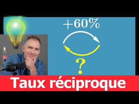 Comment calculer un taux d'évolution réciproque • pourcentage collège seconde STMG • IMPORTANT