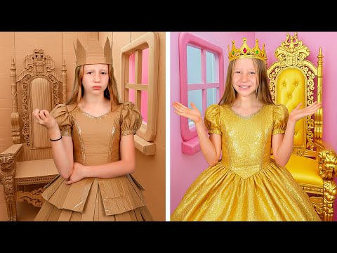 Nastya and Poor Princess vs. Rich Princess story