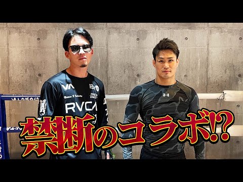 朝○選手とスパーリングしました