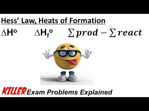Hess Law and Heats of Formation (Exam Problems Explained)
