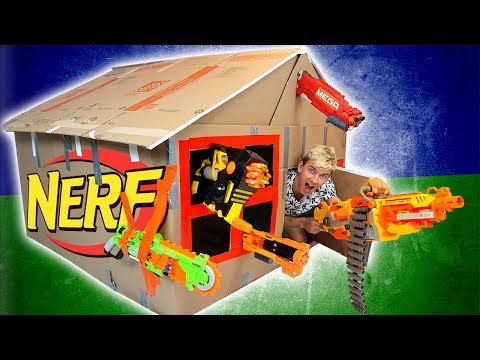 NERF BOX FORT CHALLENGE!! Video