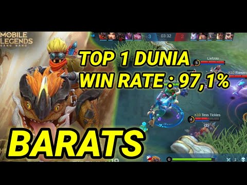 Gameplay Barats- Top 1 Global Barats KUYA MO JAY - MLBB