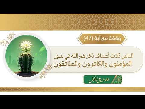 47 / وقفة مع آية || وقولوا للناس حسنا || خالد بن علي أبا الخيل