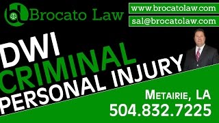 preview picture of video 'Metairie LA DWI Attorney, Brocato Law'