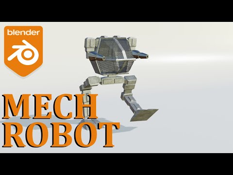 MECH ROBOT ANIMATION ( BLENDER 2.90 )