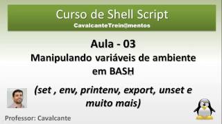 Curso Shell Script - aula03 - Variáveis de ambiente em bash