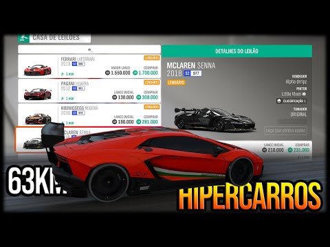 Forza Horizon 4 - CORRIDA de 63KM com HIPERCARROS de LEILÃO #2